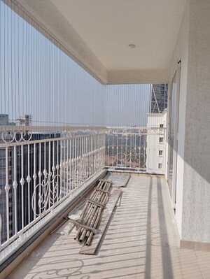 Balcony in 4 BHK Apartment at Prestige Beverly Hills, Kokapet – for Rent