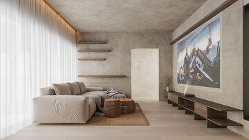 Living Room in 3 BHK Villa at Bavla – for Sale