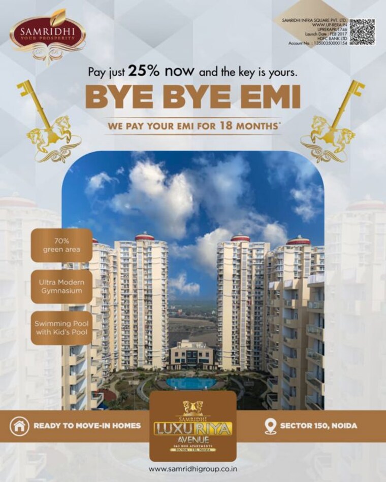 Master Plan, samridhi-luxuriya-avenue 3 Bedroom 1395 Sq.Ft. Apartment In Sector 150 Noida 9931287