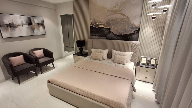 Bedroom, northview-homez 3 Bedroom 1200 Sq.Ft. Apartment In Ambala Highway Zirakpur 9931331