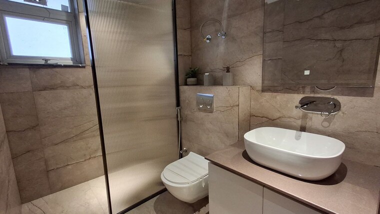 Bathroom, northview-homez 3 Bedroom 1200 Sq.Ft. Apartment In Ambala Highway Zirakpur 9931331