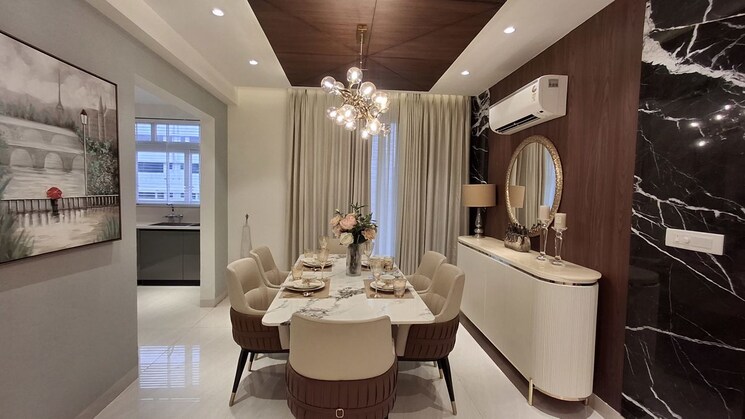 Dining area, northview-homez 3 Bedroom 1200 Sq.Ft. Apartment In Ambala Highway Zirakpur 9931331
