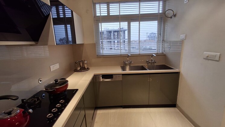 Kitchen, northview-homez 3 Bedroom 1200 Sq.Ft. Apartment In Ambala Highway Zirakpur 9931331