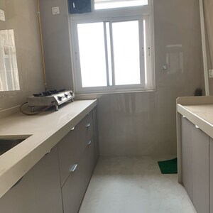 Kitchen in 3 BHK Apartment at Shraddha Elite, Poisar – for Rent