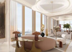 Living Room in 3 BHK Apartment at Lodha Bellagio, Powai – for Sale