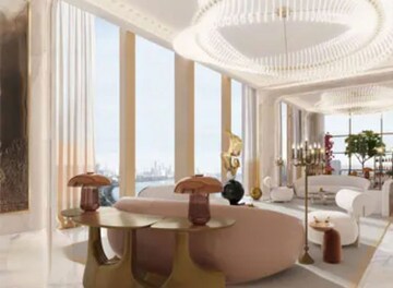 Living Room in 3 BHK Apartment at Lodha Bellagio, Powai – for Sale