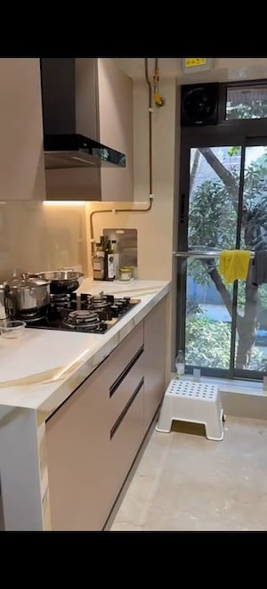 Kitchen in 3 BHK Apartment at L Nagpal Bhagirathi Sadan, Khar West – for Rent