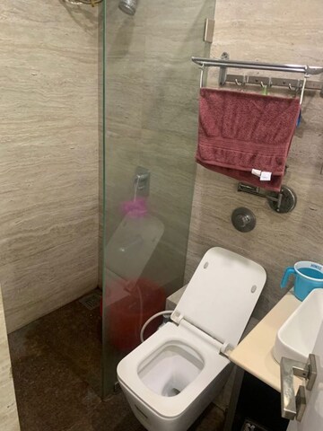 Bathroom in 3 BHK Apartment at Shishira Apartment, Andheri West – for Rent