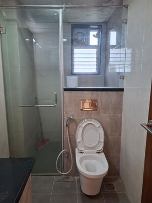 Bathroom in 3.5 BHK Apartment at Banjara Hills – for Rent