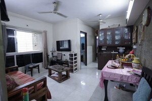 Living Room in 1 BHK Apartment at Soham Parijat Gardens, Ghodbunder Road – for Rent