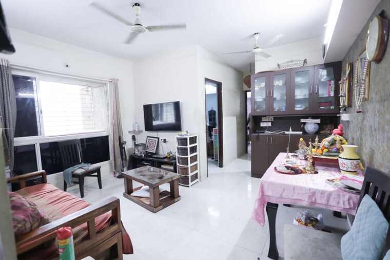 Living Room, soham-parijat-gardens 1 Bedroom 475 Sq.Ft. Apartment In Ghodbunder Road Thane 9931595