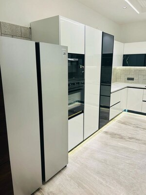 Kitchen in 4 BHK Builder Floor at Sushant Lok I – for Sale