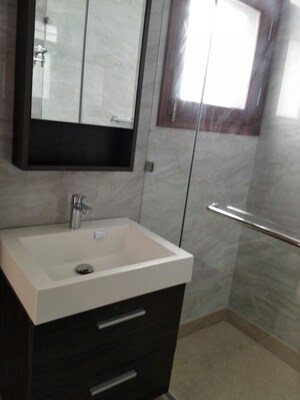 Bathroom in 3 BHK Builder Floor at Anand Niketan – for Rent