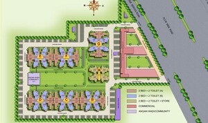 Master Plan in 2 BHK Apartment at MRG The Balcony, Sector 93 – for Sale
