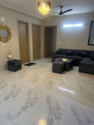 Living Room in Studio Apartment at M3M Skywalk, Sector 74 – for Rent