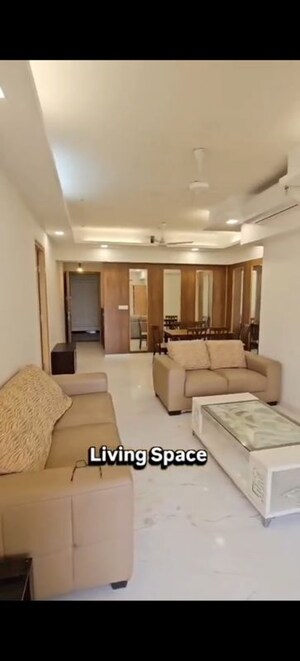 Living Room in 3 BHK Apartment at Lodha Bel Air, Jogeshwari West – for Rent