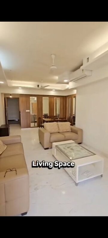 Living Room in 3 BHK Apartment at Lodha Bel Air, Jogeshwari West – for Rent