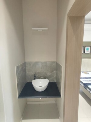 Bathroom in 3 BHK Apartment at Shapoorji Pallonji Joyville Celestia, Hadapsar – for Sale