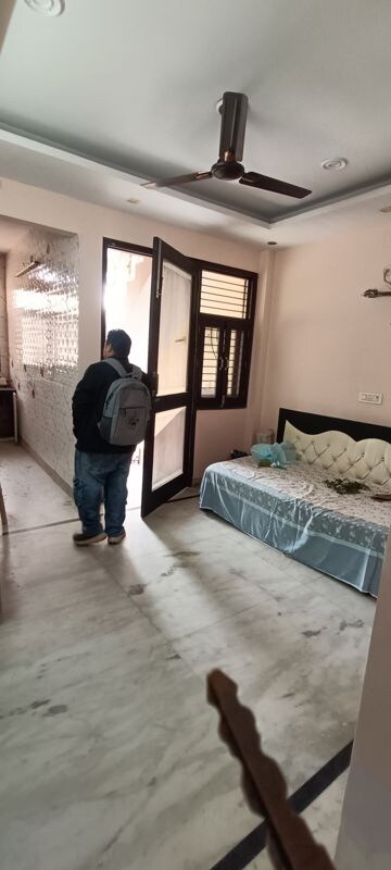 Bedroom in 1 BHK Builder Floor at Rohini Sector 8 – for Rent