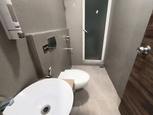 Bathroom in 2 BHK Apartment at Akshar Alvario, Seawoods – for Rent