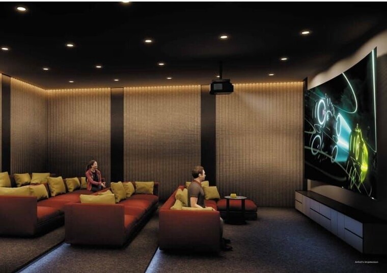 Tv Room, livience-aleenta 4 Bedroom 2200 Sq.Ft. Apartment In Baner Pune 9932063