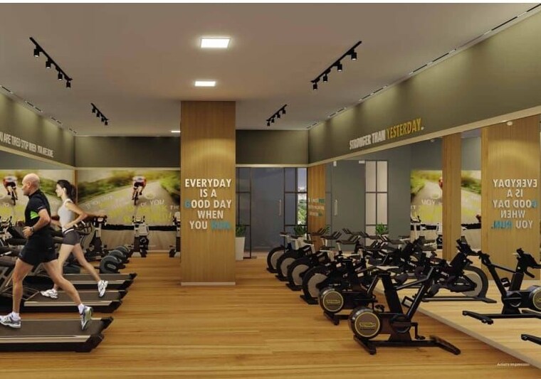Gym, livience-aleenta 4 Bedroom 2200 Sq.Ft. Apartment In Baner Pune 9932063