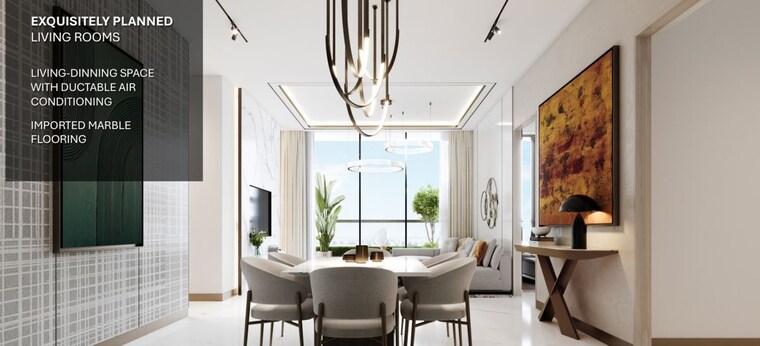 Living Room, m3m-opus 3 Bedroom 2398 Sq.Ft. Apartment In Sector 67 Gurgaon 9932088