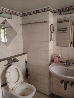 Bathroom in 2 BHK Apartment at Powai Cosmopolitan CHS, Powai – for Rent