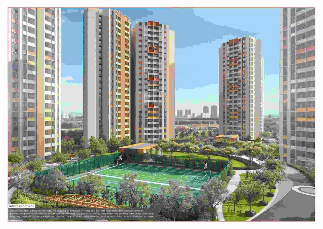 2 BHK + Pooja Room 707 Sq.Ft. Apartment in Shapoorji Pallonji Joyville Hadapsar Annexe