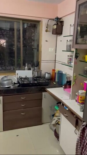 Kitchen in 1 BHK Apartment at Onkar CHS, Goregaon East – for Rent