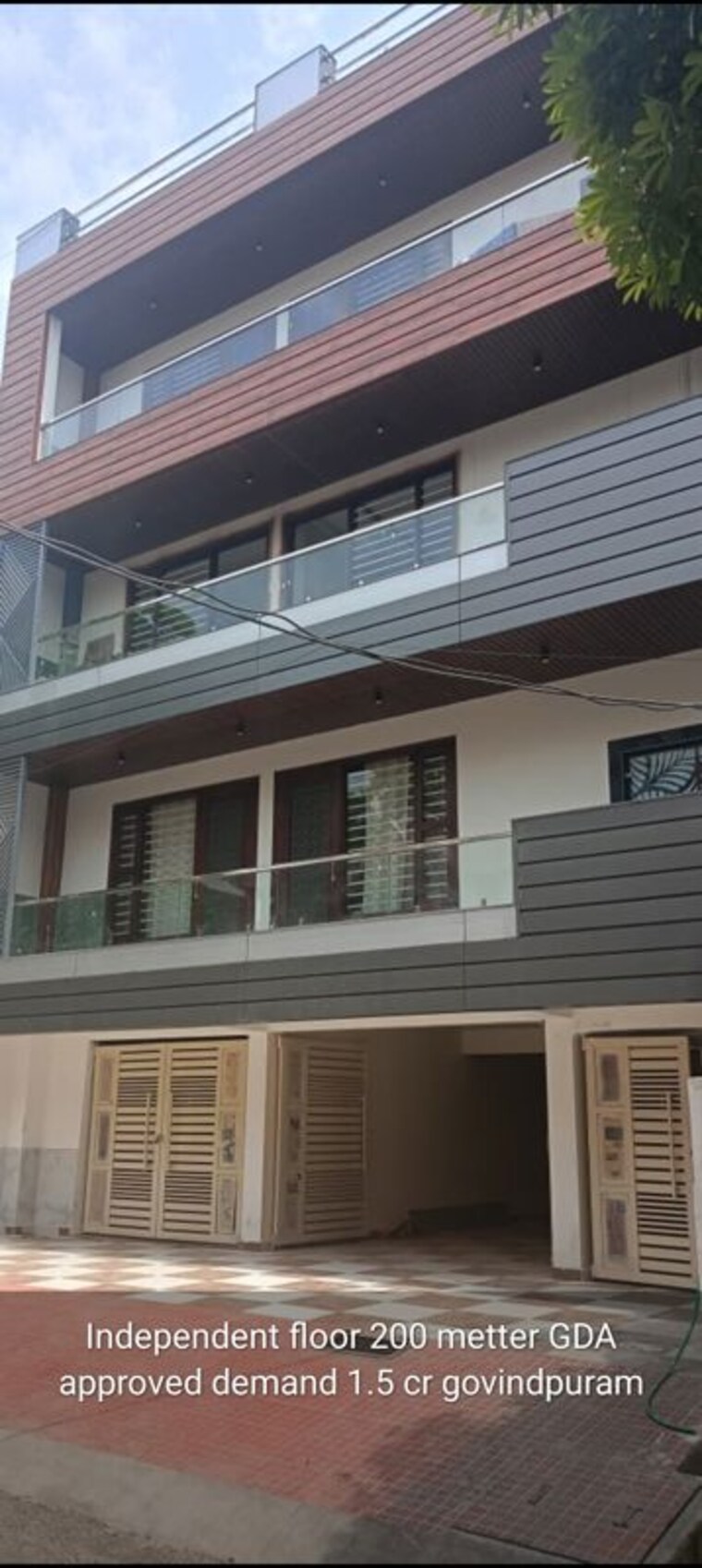 Exterior View, govindpuram 3 Bedroom 200 Sq.Mt. Builder Floor In Govindpuram Ghaziabad 9932252