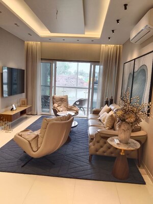 Living Room in 4 BHK Penthouse at Mundhwa – for Sale