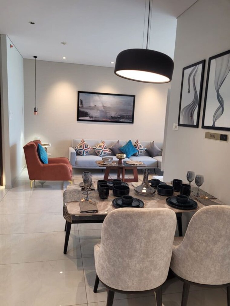 Living Room, mantra-magnus 3 Bedroom 1560 Sq.Ft. Apartment In Mundhwa Pune 9932275