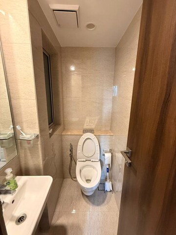 Bathroom in 1 BHK Apartment at Hiranandani Regent Hill, Powai – for Rent