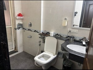 Attached Bathroom in 2 BHK Apartment at Raheja Interface Heights, Malad West – for Rent