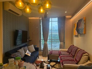Living Room in 1 BHK Apartment at One Hiranandani Park, Ghodbunder Road – for Sale