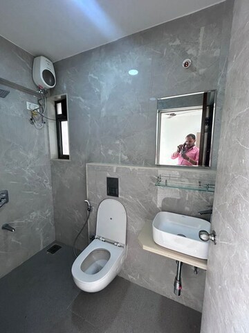 Bathroom in 2 BHK Apartment at MK Gracia, Amboli – for Rent