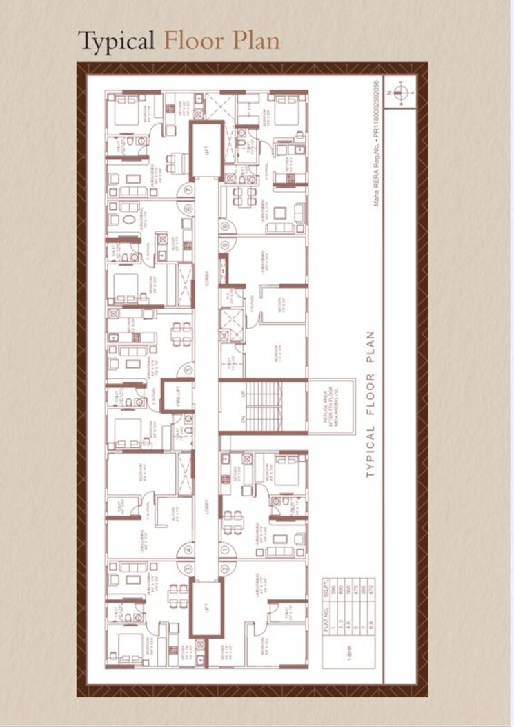 Floor Plan, andheri west 1 Bedroom 425 Sq.Ft. Apartment In Andheri West Mumbai 9932382