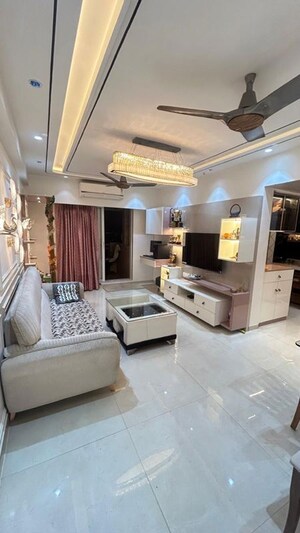 Living Room in 2 BHK Apartment at Shree Tirupati STG Signature Residency, Thane West – for Sale