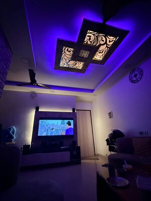 Living Room in 3 BHK Apartment at Satellite Tower, Goregaon East – for Rent