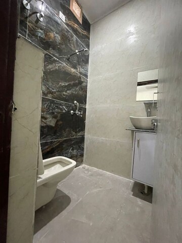 Bathroom in 2 BHK Builder Floor at Dhakoli – for Rent