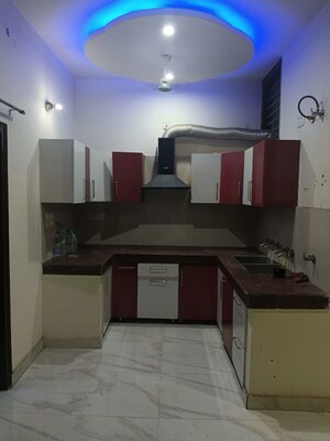 Kitchen in 2 BHK Builder Floor at Dhakoli – for Rent
