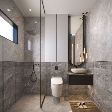 Bathroom in 3 BHK Apartment at Aerocity – for Sale