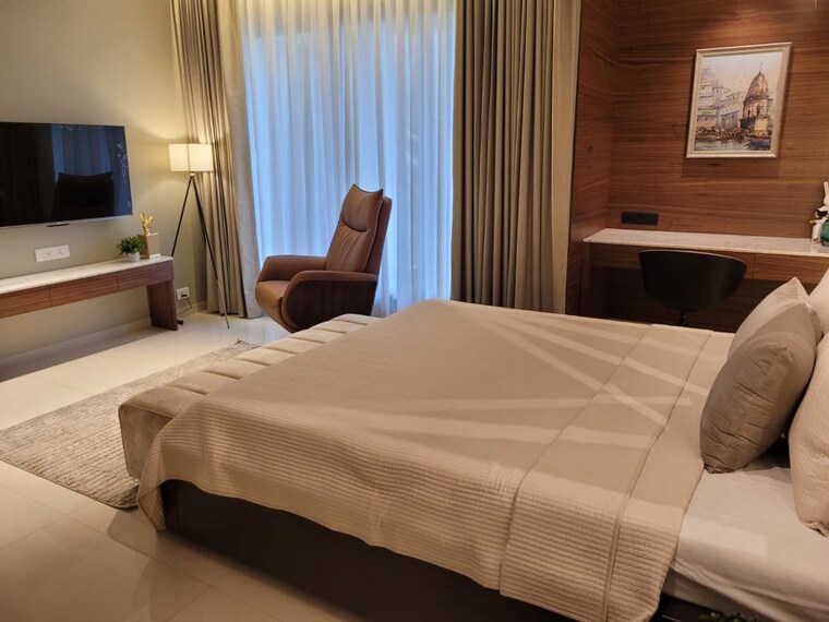 Bedroom, kumar-magna-city 3 Bedroom 1479 Sq.Ft. Apartment In Manjri Budruk Pune 9932625