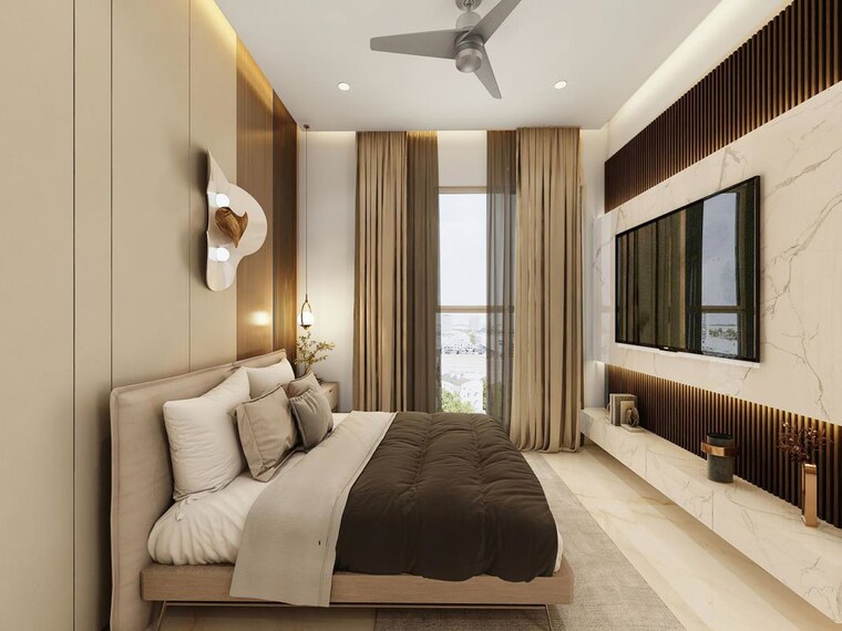 Bedroom, space-paramount-tower 3 Bedroom 1058 Sq.Ft. Apartment In Kondhwa Pune 9932750