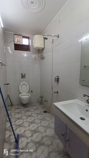 Bathroom in 2 BHK Builder Floor at Ansal Plaza Sector-23, Sector 23 – for Rent