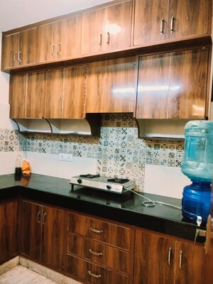 Kitchen in 1 RK Builder Floor at Paryavaran Complex – for Rent