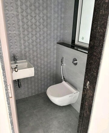 Bathroom in 2 BHK Apartment at Ashar Axis, Majiwada – for Rent