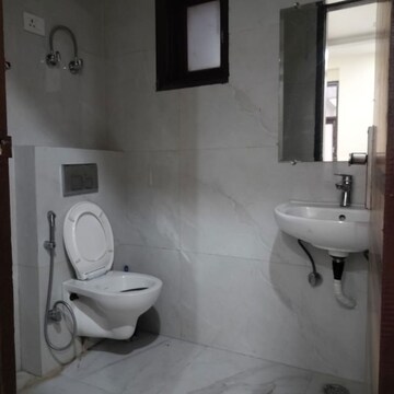 Bathroom in 1 BHK Apartment at Palm Residency Chhatarpur, Rajpur Khurd Extension – for Rent
