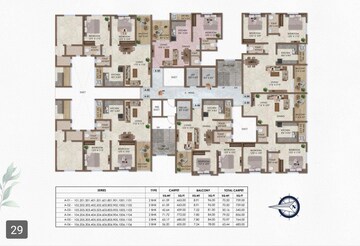 Floor Plan in 2 BHK Apartment at Maanvi Sai Asspire, Hadapsar – for Sale